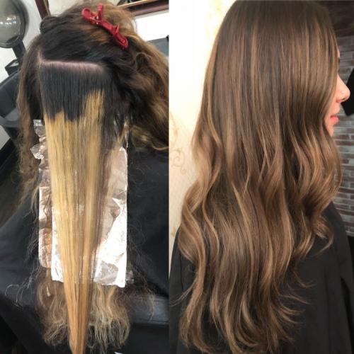 Светлые передние пряди на темных волосах. Как осветлить пряди волос в домашних условиях самостоятельно