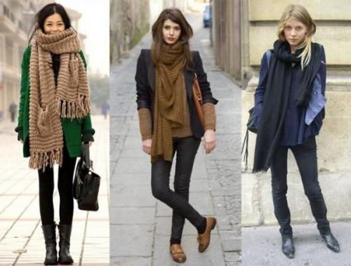 Как завязать шарф на пальто с английским воротником. Как стильно завязать шарф на пальто