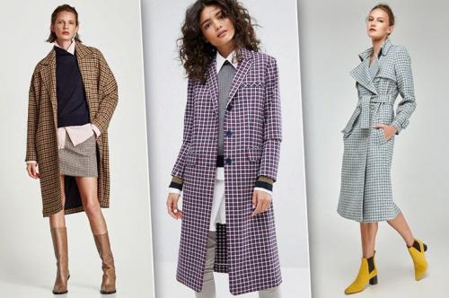 Серое пальто в клетку с чем носить. Разновидности