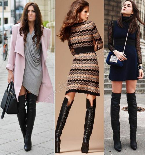 Ботфорты на каблуке