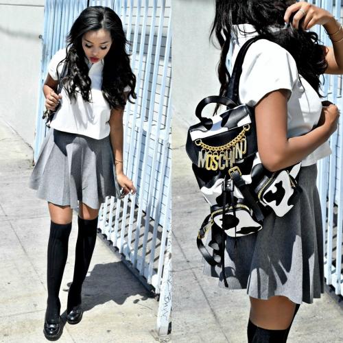 Колготки с имитацией ботфорт. С чем носят длинные гольфы