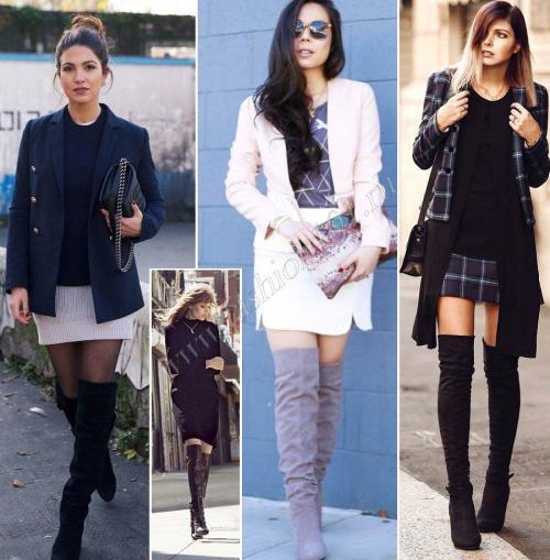 Ботфорты на каблуке