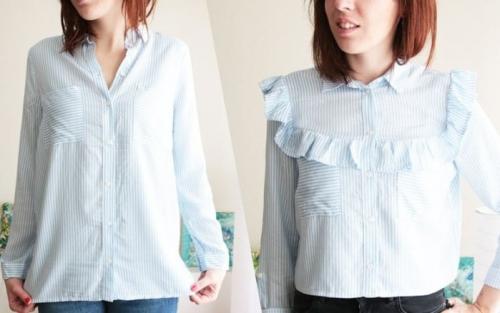 Как можно переделать белую рубашку в блузку. Превращаем простые рубашки в очаровательные женские блузки. Подборка мастер-классов и идей