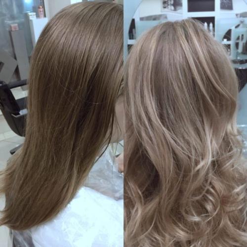 Мелирование на русые волосы короткой и средней длины: как сделать это правильно 09