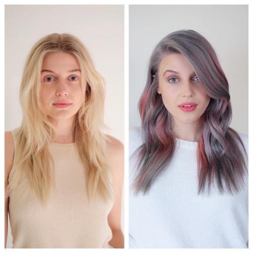 ТЕМНОЕ мелирование на светлые волосы. Как выглядит темное мелирование на светлые волосы разной длины