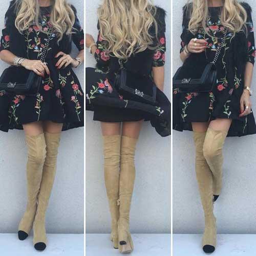 С какими вещами носить ботфорты, чтобы не выглядеть вульгарно? Образы