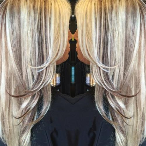 Переход от светлых волос к темным прядям: простой способ мелирования 06