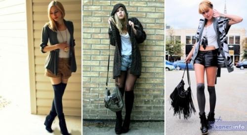 С чем носить высокие гольфы. С чем носить гольфы 20