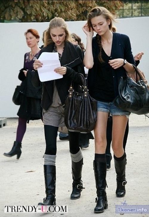 С чем носить высокие гольфы. С чем носить гольфы 23