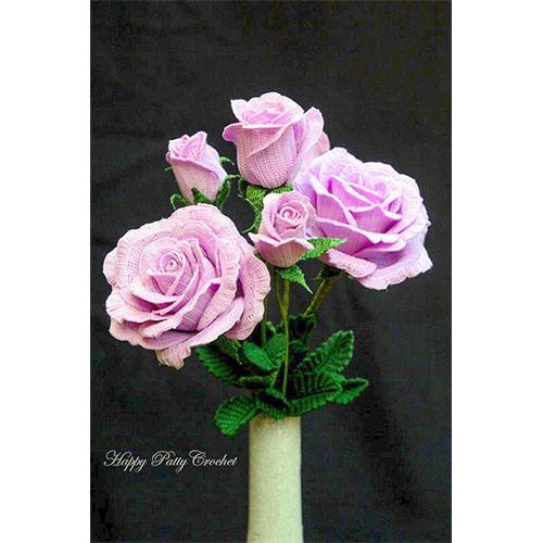 Вязание цветов крючком: шаг за шагом 05