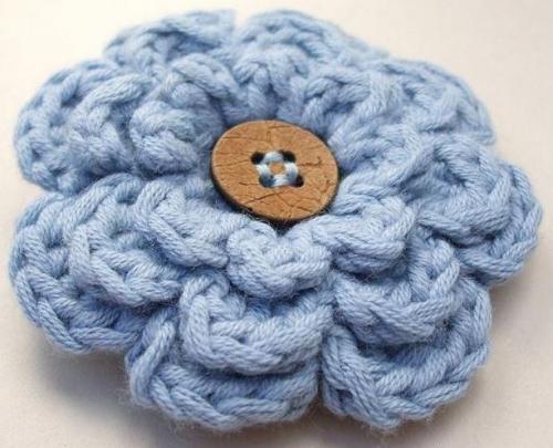 Вязаные цветы: новый тренд в украшении шапок 10 Вязаные цветы: новый тренд в украшении шапок 10