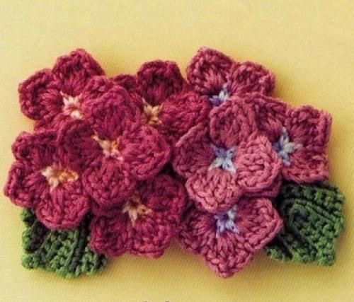 Можно ли сделать вязаные ЦВЕТЫ из любого материала. Схемы и описание вязания простых красивых цветов крючком
