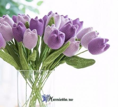 Какие виды вязаний можно использовать для создания вязаных цветов. Как я начала вязать ЦВЕТЫ из пряжи крючком