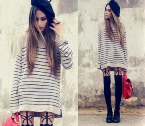 Как носить колготки с имитацией ботфортов. Колготки с имитацией чулок с кошкой, бантиком и фото других моделей