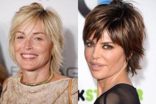 Стрижки под мальчика для женщин 50 лет. Стрижки для дам за 50