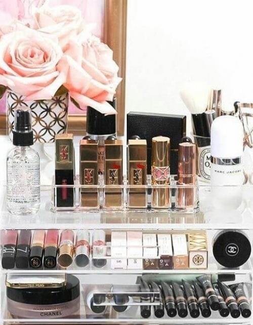 18 идей хранения косметики от тех. 15 блестящих идей, как организовать хранение косметики дома