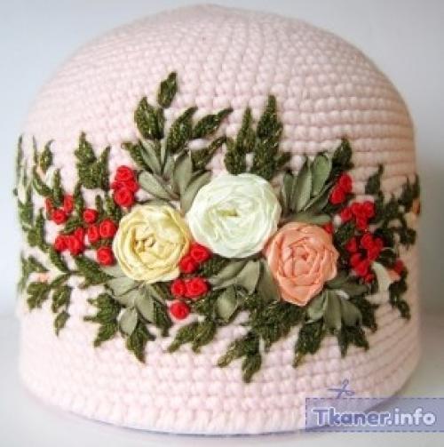 Легко украсить верх вязаной шапки: пошаговые инструкции 13