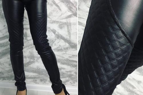 Кожаные леггинсы 2021. Модные зимние образы с кожаными леггинсами