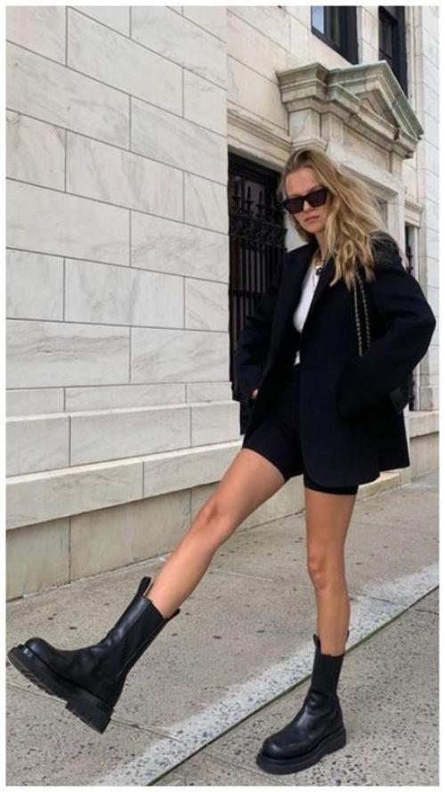 С чем носить ботинки на каблуке со шнуровкой. Какие ботинки со шнурками считаются модными?