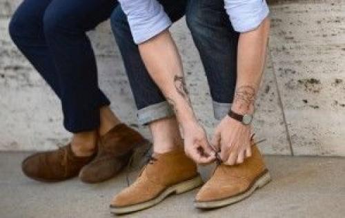 С чем носить замшевые ботинки