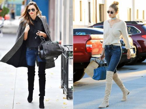 С чем носить ботфорты на каблуке 2021. С чем носить ботфорты без каблука