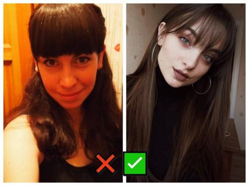 Какие ошибки при выборе челок стоитать. Почему челка выглядит некрасиво