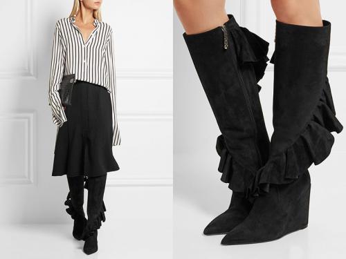 С чем носить замшевые сапоги и ботинки. Разнообразие моделей 01