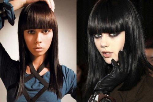 В чем разница между челкой-шторкой и обычной челкой. Формы и виды челок: какие бывают, как выбрать по форме лица