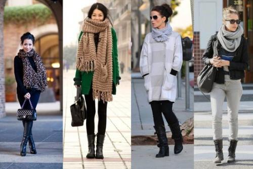 Как завязать палантин на шубу. Как повязать шарф к шубе