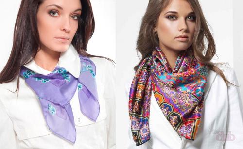 Как красиво завязать квадратный платок на шее. Как завязать платок на шее разными способами ?