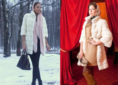 Как завязать палантин на шубу. Как повязать шарф к шубе