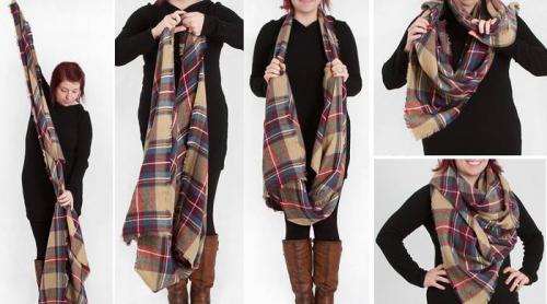 Завязываем палантин на шее разными способами. Способы завязывания 21