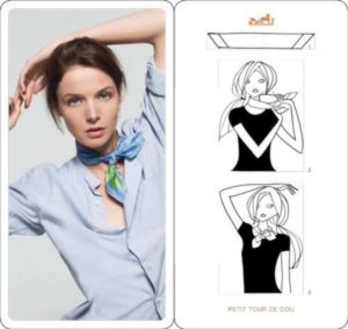 Как красиво завязать квадратный платок на шее. Как завязать платок на шее разными способами ?