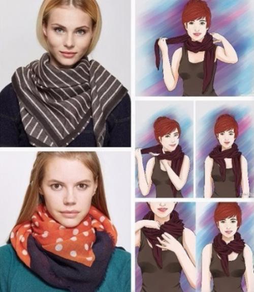 Как красиво и быстро завязать платок и палантин. Способы завязывания изделия