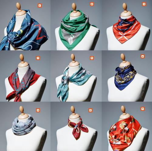 Как красиво завязать квадратный платок на шее. Как завязать платок на шее разными способами ?