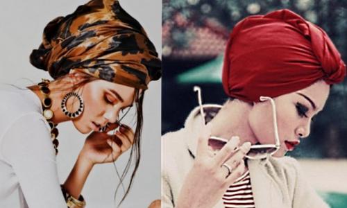 Как завязать палантин на голову пошагово. Простые способы красиво и стильно завязать палантин на голове