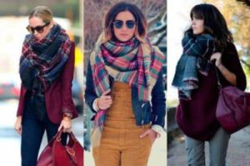 Как красиво завязать палантин на пальто