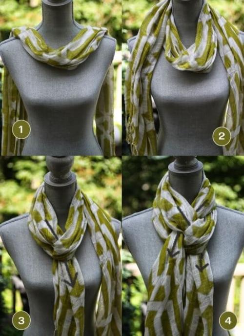 Как завязать палантин треугольником. Как красиво завязать палантин на голове и шее разными способами: фото и видео пошагово