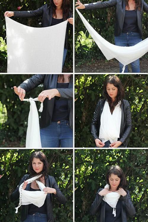 Как красиво завязать палантин на верхнюю одежду. Как правильно завязывать палантин, с чем его лучше носить