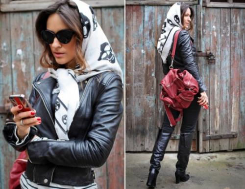 Как завязать платок на голову вместе с шапкой. Как красиво завязать платок на голове разными способами, как шапку, на крестины, хвостиками вверх. Пошагово с фото