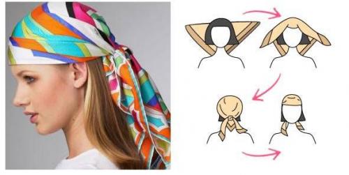 Как повязать платок на голову зимой. Как завязать красиво платок зимой на голову