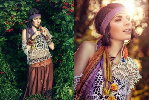 Как завязать шарф на голову в стиле хиппи. Аксессуар для волос