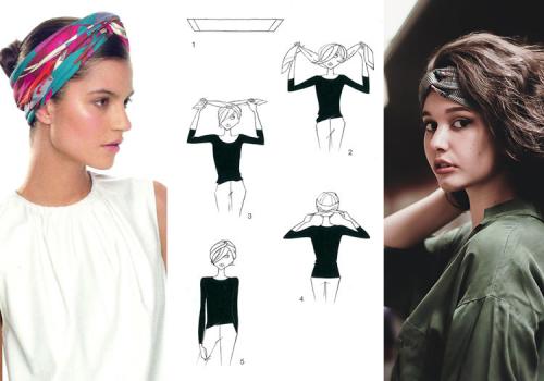 Мода и практичность: как красиво завязать шарф на голову 06