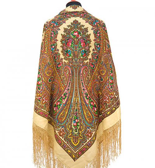 Какого размера должен быть платок для удобного ношения зимой. Теплый аксессуар - павлопосадский платок.