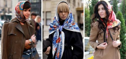 Как завязать платок на голову вместе с шапкой. Как красиво завязать платок на голове разными способами, как шапку, на крестины, хвостиками вверх. Пошагово с фото