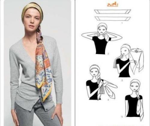 Как повязать платок на голову зимой. Как завязать красиво платок зимой на голову