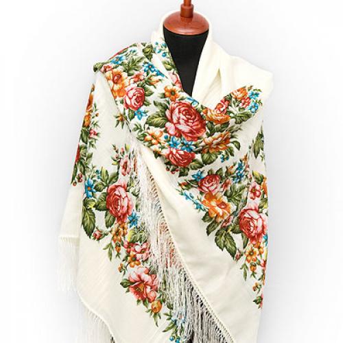 Какого размера должен быть платок для удобного ношения зимой. Теплый аксессуар - павлопосадский платок.