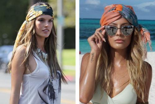 Как завязать шарф на голову в стиле хиппи. Аксессуар для волос