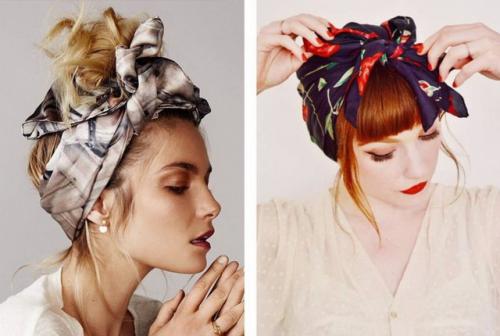 Как завязать шарф на голову в стиле хиппи. Аксессуар для волос
