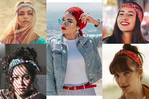 Мода и практичность: как красиво завязать шарф на голову 08